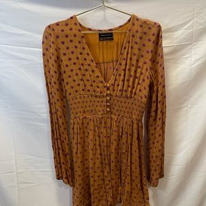 Urban Outfitters Long Sleeve Floral Dress